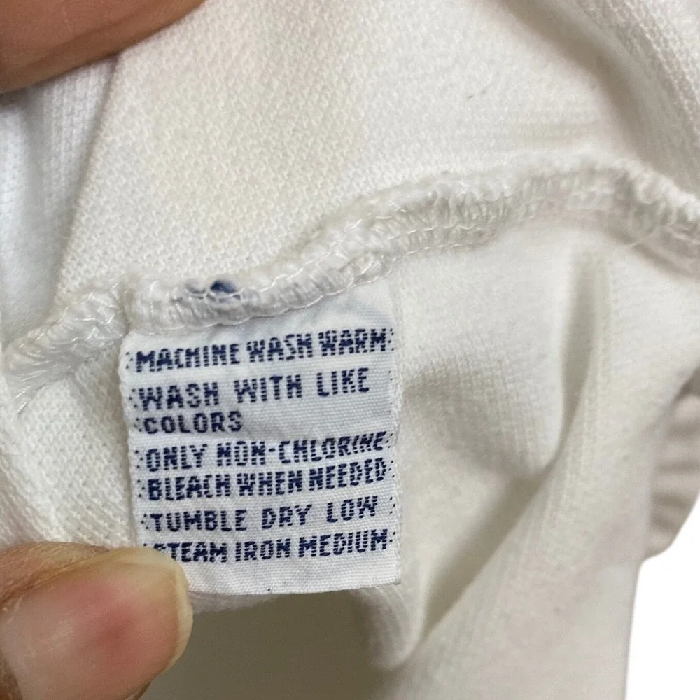 Polo Ralph Lauren Mens 4XT White Short Sleeve Pique Polo Shirt Navy Pony Logo